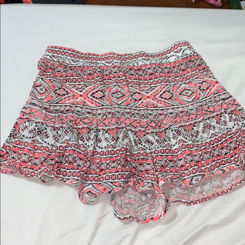 tribal flowy shorts